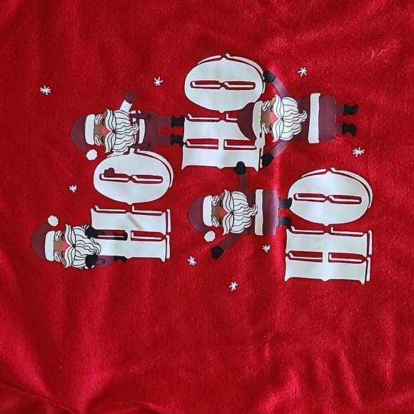 JAMMIES FOR FAMILIES GIRLS 2 PIECE SANTA "HO HO HO" SIZE XS 6/6X - Picture 2 of 12
